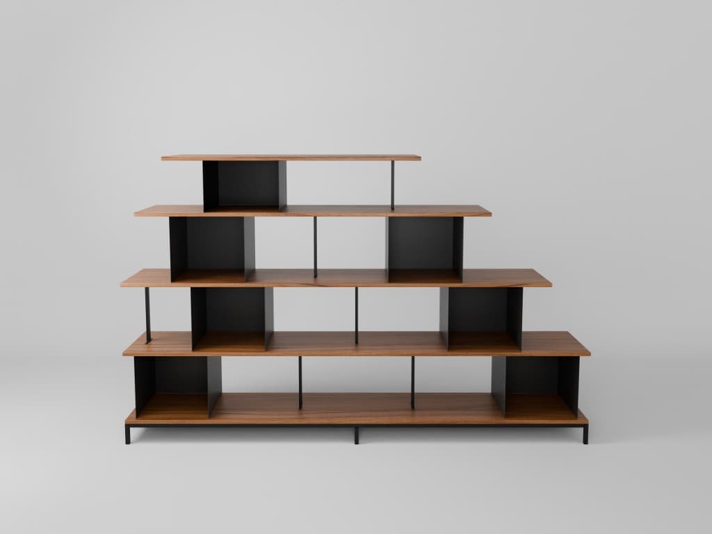 Créative Bibliothèque cubes métal et bois MODULABLE "ULTI"