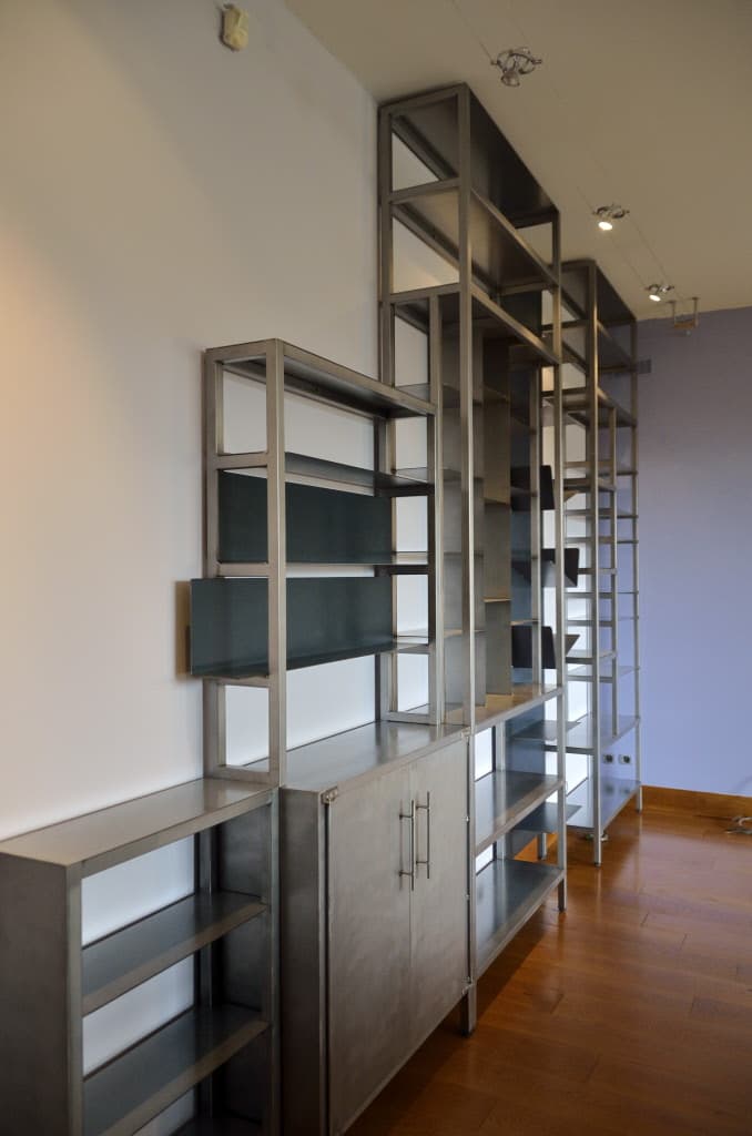 Bibliothèque sur Mesure en Métal "XXL ARGENT"
