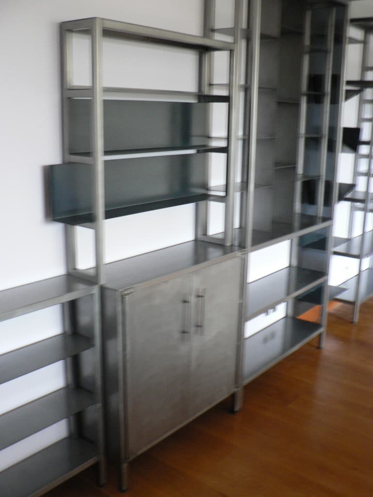 Bibliothèque sur Mesure en Métal "XXL ARGENT"