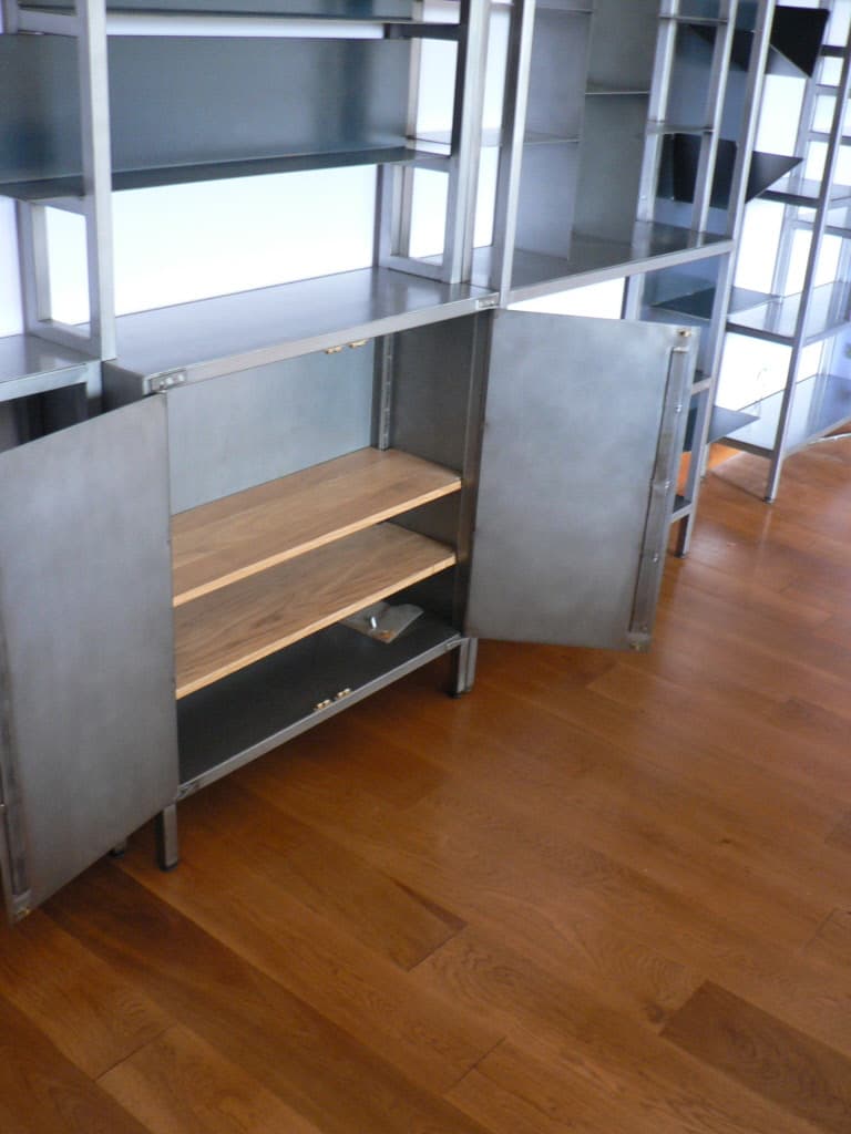 Bibliothèque sur Mesure en Métal "XXL ARGENT"