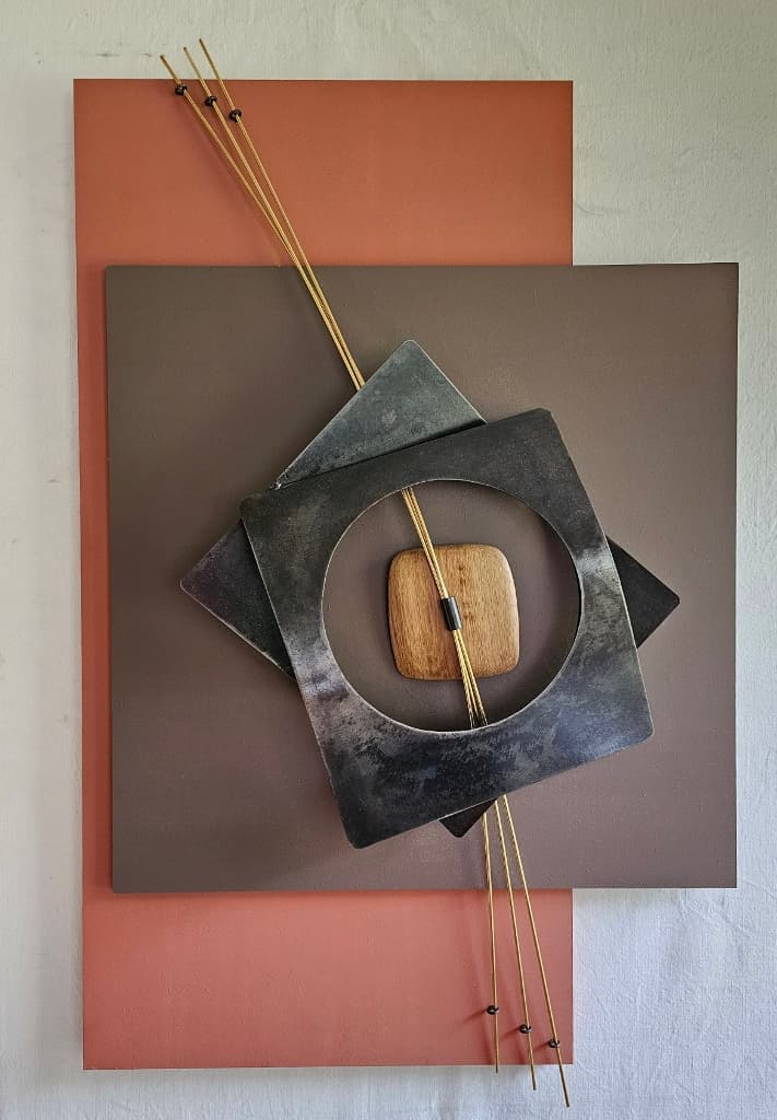 Tableau sculpture art mural "Abstrait"