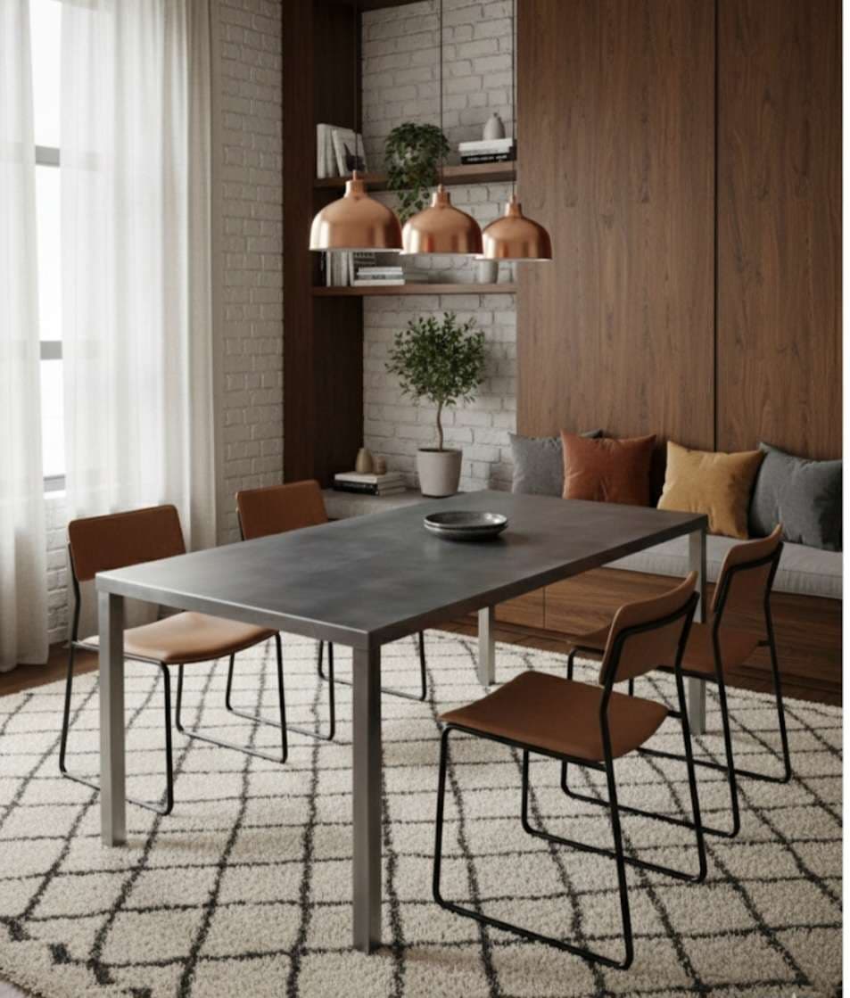 Tables en métal patiné : le guide d'intégration design