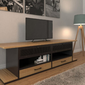 Meuble TV Contemporain sur Mesure "ONDE"