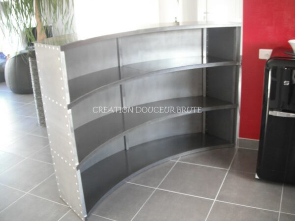 Bar "COURBE" en Acier Poli Rivetés – Image 6