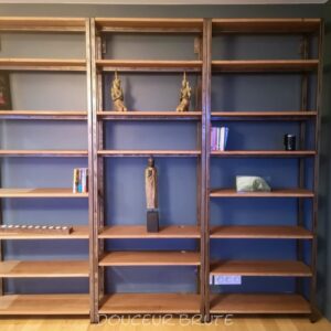 Bibliothèque Industrielle sur Mesure en Métal et Bois "NATHALIE"