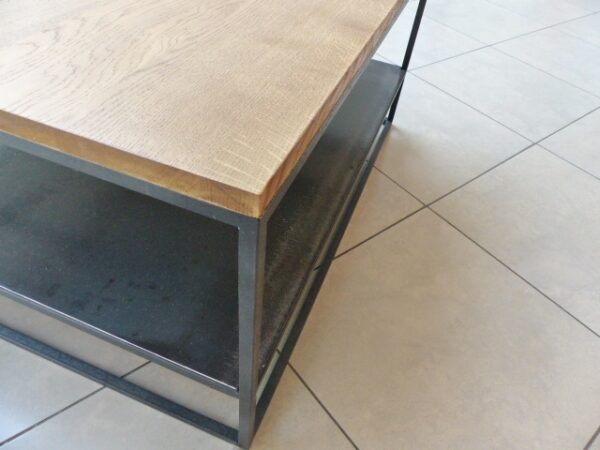 Table basse carre double plateau "WOOD" – Image 4