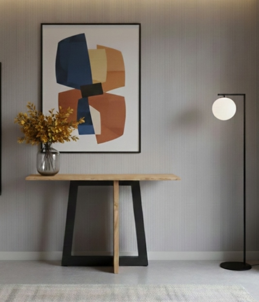 Nouvelle console Bois massif et métal sur mesure "HARMONIE" – Image 6