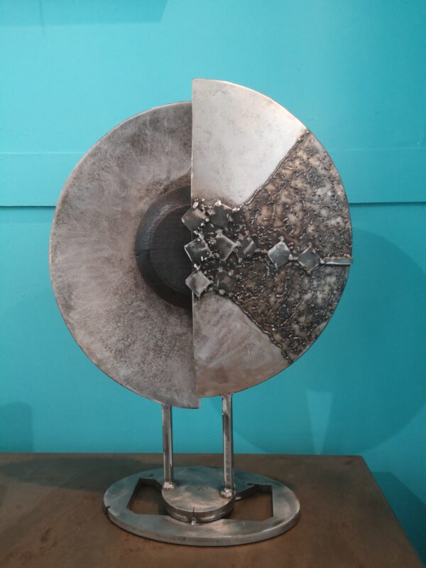 Sculpture acier et bois massif "METAMORPHOSE" – Image 3