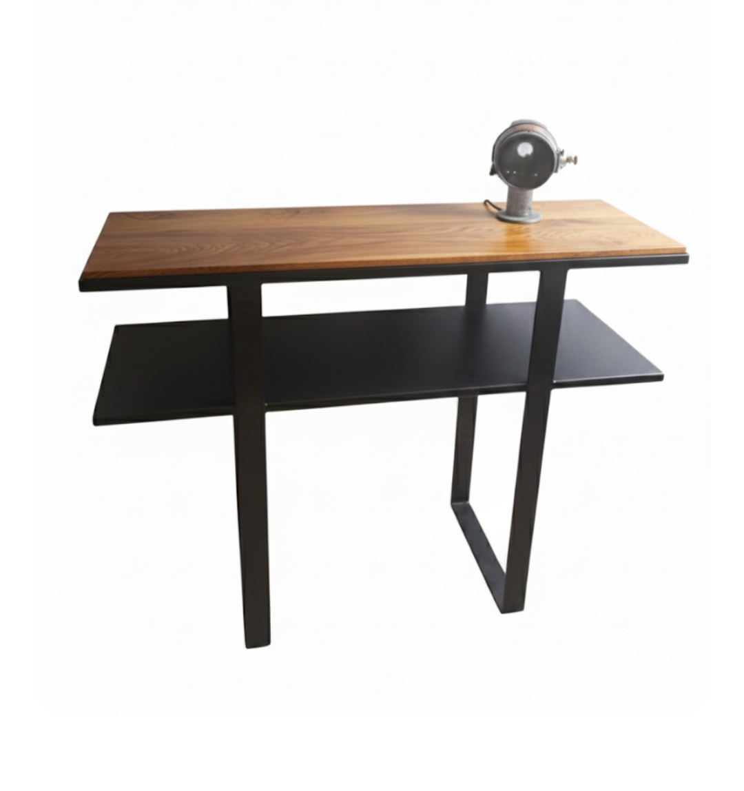 Console Moderne en Métal et Chêne Massif "Epure" – Image 3