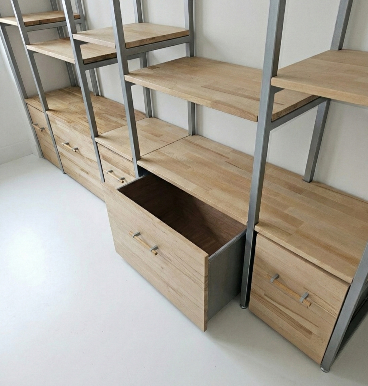 Bibliothèque Sur Mesure Hêtre Massif & Métal " SYLVA " – Image 5